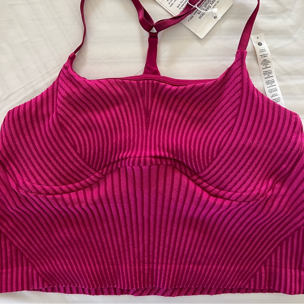 New Lululemon Strappy Seamless Yoga Shelf Tank